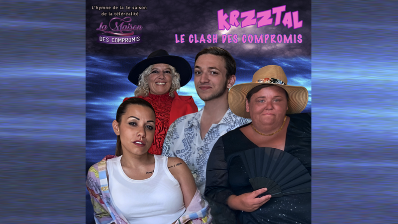 Téléréalité en chanson : quatre des sept candidats de la série téléréalité La Maison des Compromis forment désormais le groupe Krzztal. La chanson interprétée par Sandrine, Michèle, Angélique et Jayde est disponible sur toutes les plateformes. Musique composée par Kristian Unell. Sortie assurée par Mehdi Boccard. Merci à tous ! Le clip est disponible sur Youtube. Les coulisses du tournage du clip sont à découvrir dans l'épisode de cette semaine, diffusé sur TVM3 et TVM3.tv mercredi 04/02 à 19 h 30. Rediffusion jeudi 05/02 à 14 h, dimanche 08/02 à 16 h et lundi 09/02 à 22 h. Téléréalité en chanson : quatre des sept candidats de la série téléréalité La Maison des Compromis forment désormais le groupe Krzztal. La chanson interprétée par Sandrine, Michèle, Angélique et Jayde est disponible sur toutes les plateformes. Musique composée par Kristian Unell. Sortie assurée par Mehdi Boccard. Merci à tous ! Le clip est disponible sur Youtube. Les coulisses du tournage du clip sont à découvrir dans l'épisode de cette semaine, diffusé sur TVM3 et TVM3.tv mercredi 04/02 à 19 h 30. Rediffusion jeudi 05/02 à 14 h, dimanche 08/02 à 16 h et lundi 09/02 à 22 h.