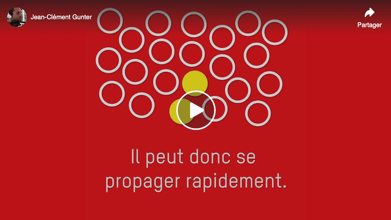 Vidéo concernant la covid 19 : bonjour à tous, restez à la maison, sauf si vous devez aller au travail et ne pouvez pas travailler à domicile, si vous devez aller chez le médecin ou à la pharmacie, si vous devez faire les courses ou aider quelqu’un ou bien sortir votre toutou. Écoutez les recommandations du gouvernement de votre pays. Je vous souhaite une bonne santé. (Cette vidéo n'a pas de son.)