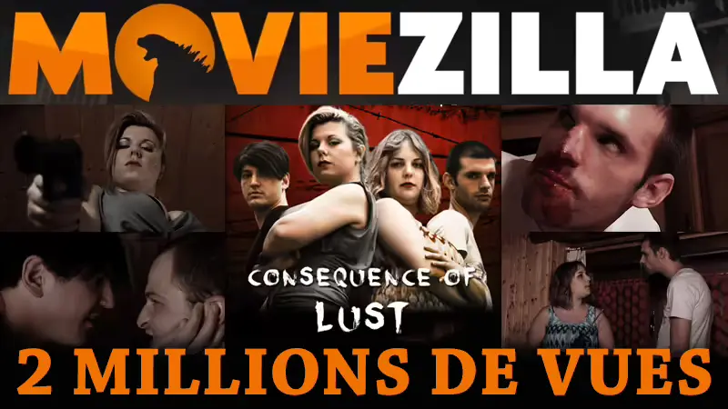 Successful erotic gore horror film: the feature film Consequence of Lust (Séquelles) has just crossed the 2 million views mark on the channel Moviezilla. A symbolic figure, because in reality the films of JCG Production garner tens of millions of views across all platforms. Consequence of Lust (Séquelles) being the biggest success of the six films JCG Production.