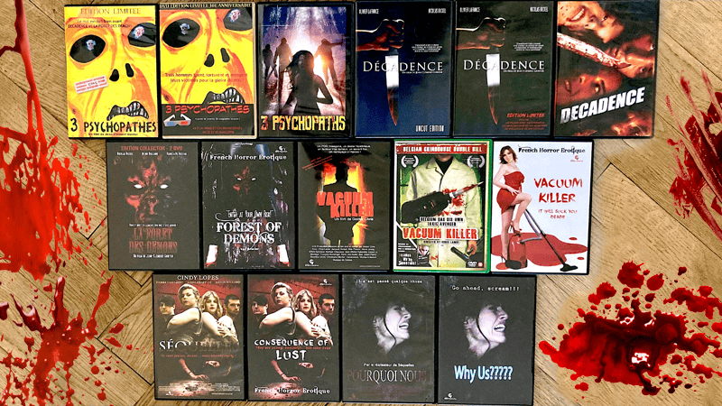 Des films d'horreur pour vous faire monter l'adrénaline ? Voici toutes les éditions DVD des films de JCG Production. Il vous en manque ? Vous pouvez les commander ici. Les films sont aussi disponibles en streaming.