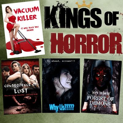 Gory horror films Séquelles, Why us !, Vacuum killer et La forêt des démons are available on the official US YouTube channel The Kings of Horror and it's free! Using the same principle as a TV channel, we earn money from advertising.