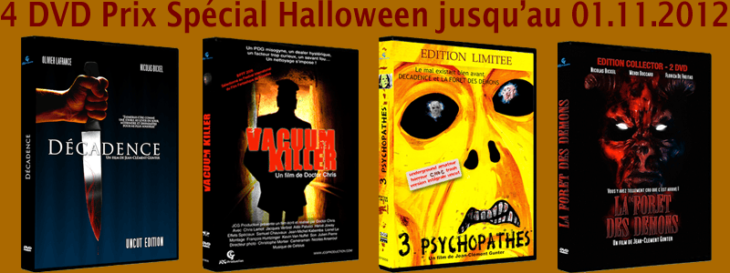 Films d'horreur : DVD offre spéciale Halloween dans la boutique.