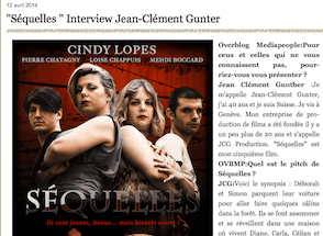 Cindy Lopes a été interviewée par Médiapeople au sujet de son rôle dans le film d'horreur Séquelles.
