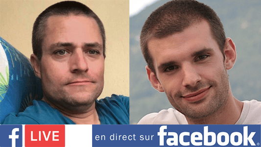 Facebook Live : juste avant le stream, Mehdi Boccard et moi serons en live vendredi 7 septembre 2018 à 20 h 15 sur Facebook.