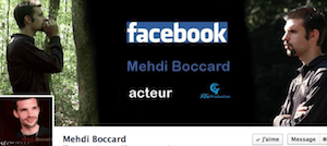 Page Facebook : Mehdi Boccard, acteur dans les films d'horreur de JCG Production, vient d’ouvrir une page Facebook. Un petit « j’aime » s’impose.