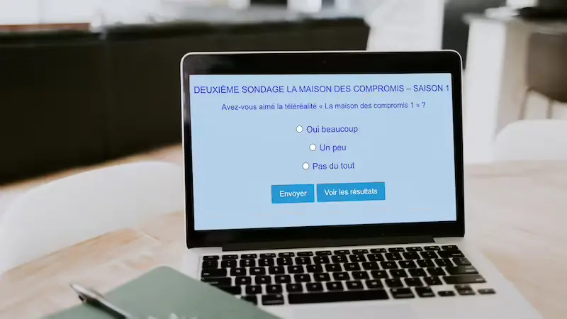 Téléréalité du moment - Sondage saison 1 de La maison des compromis : vous aviez été nombreux à voter lors du premier sondage concernant la télé-réalité La maison des compromis 1. Nous vous proposons un second sondage sur la page d'accueil de notre site. Vous avez jusqu'au 3 novembre 2023 à 12 h 00 (UTC+1) pour voter, d'avance merci.