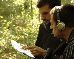 Comédien de films d'horreur Mehdi Boccard - Le réalisateur Jean-Clément Gunter - Tournage film "Why Us?" (Pourquoi nous ! est un long-métrage d'horreur/gore).